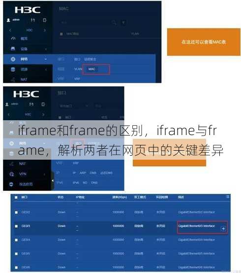 iframe和frame的区别