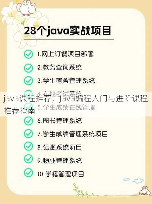 java课程推荐