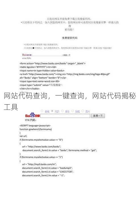网站代码查询