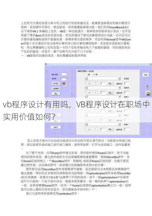 vb程序设计有用吗
