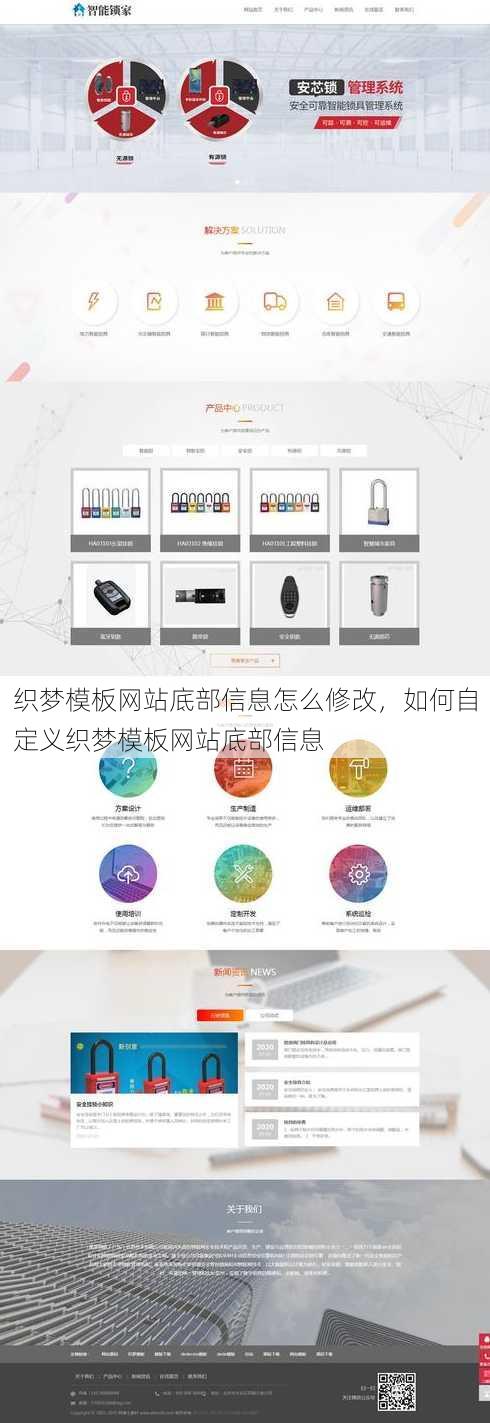 织梦模板网站底部信息怎么修改