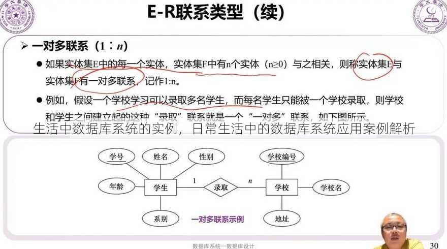 生活中数据库系统的实例