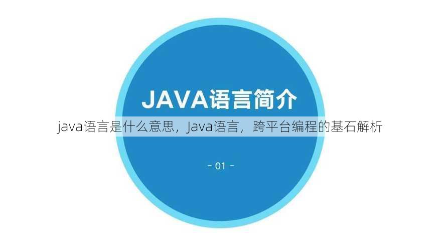 java语言是什么意思