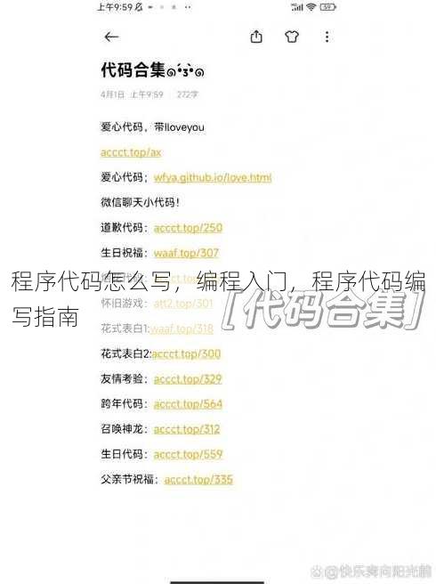 程序代码怎么写