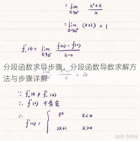 分段函数求导步骤