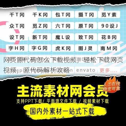 网页源代码怎么下载视频