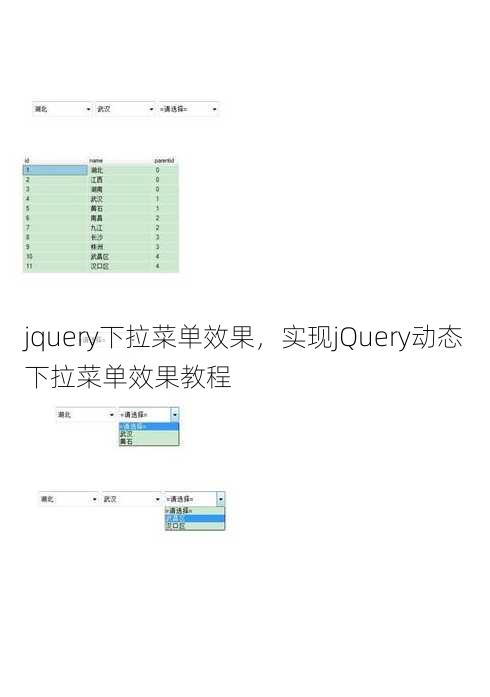 jquery下拉菜单效果