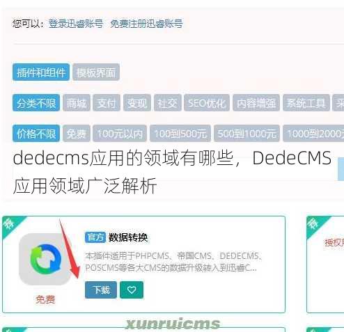 dedecms应用的领域有哪些