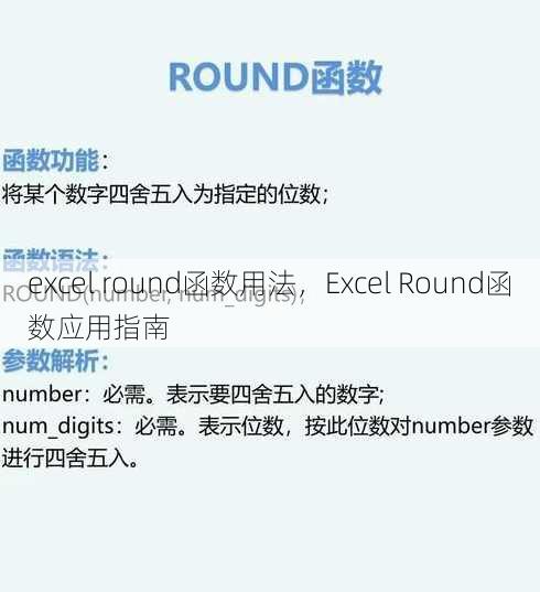 excel round函数用法