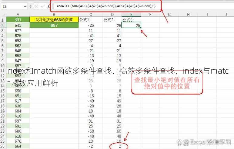 index和match函数多条件查找