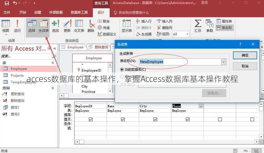access数据库的基本操作