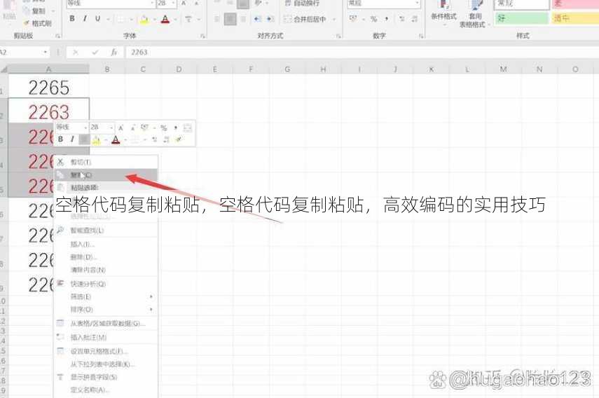 空格代码复制粘贴