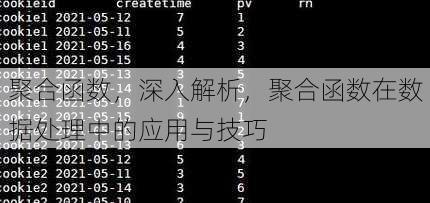 聚合函数