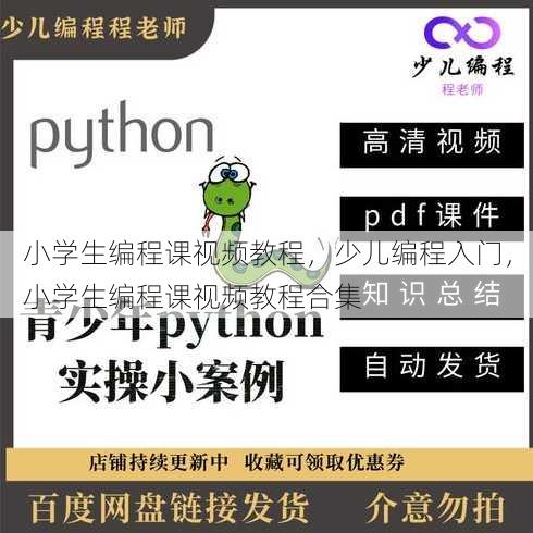小学生编程课视频教程