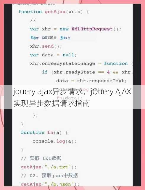 jquery ajax异步请求
