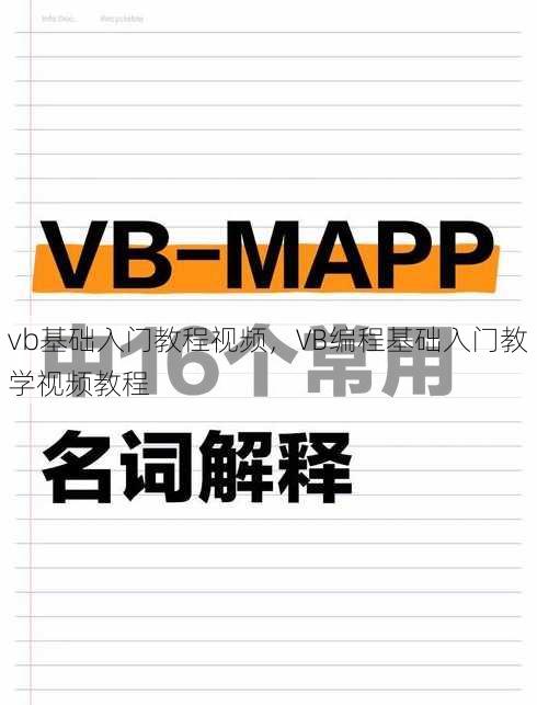 vb基础入门教程视频