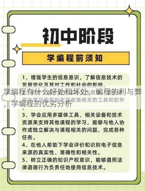 学编程有什么好处和坏处