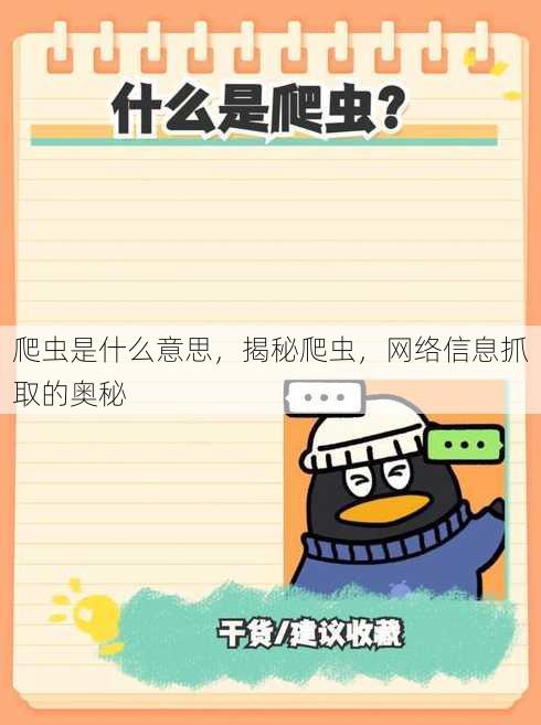 爬虫是什么意思