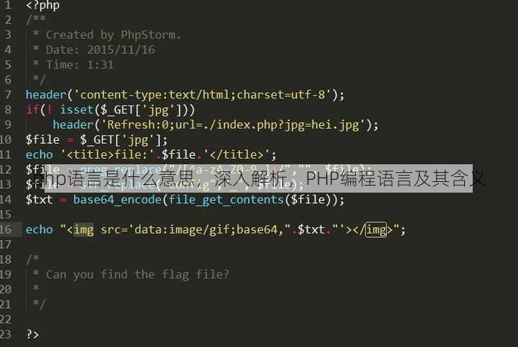 php语言是什么意思