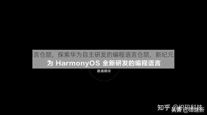华为编程语言仓颉