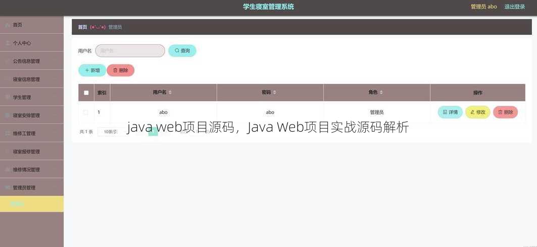java web项目源码