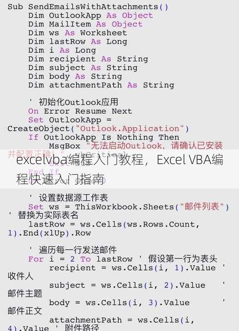 excelvba编程入门教程