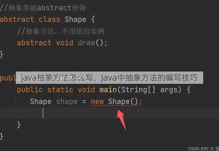 java抽象方法怎么写