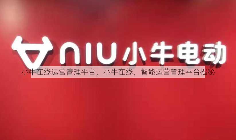 小牛在线运营管理平台