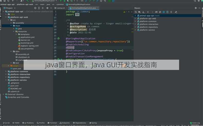 java窗口界面