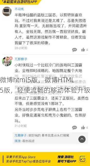 微博html5版