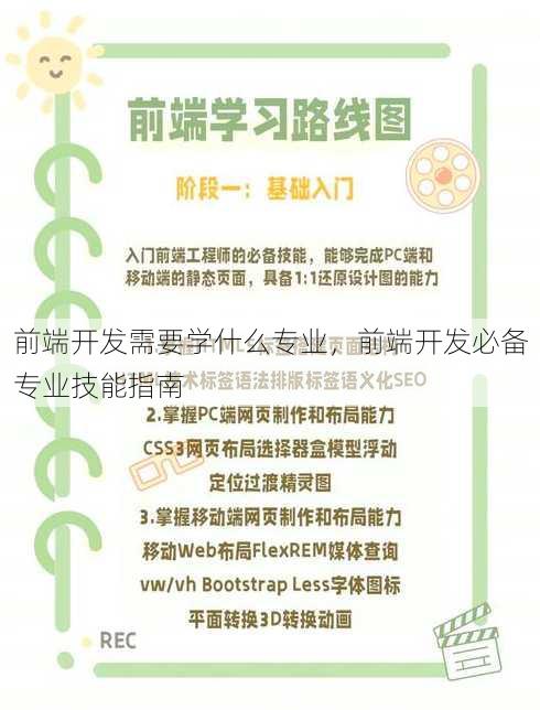 前端开发需要学什么专业