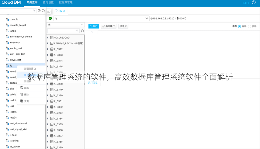 数据库管理系统的软件
