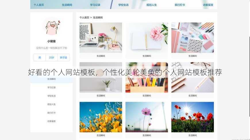 好看的个人网站模板