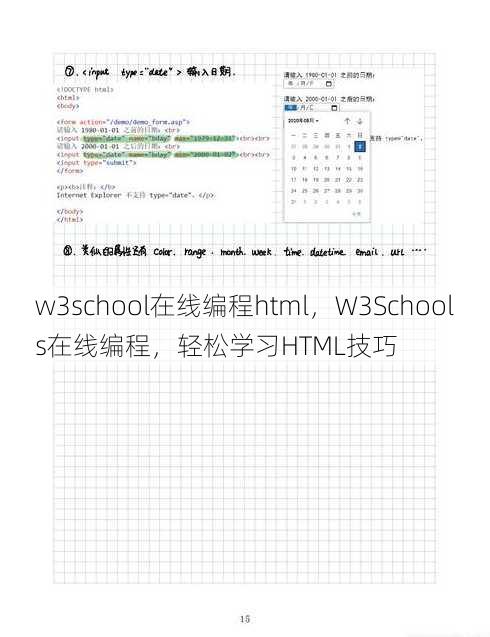 w3school在线编程html
