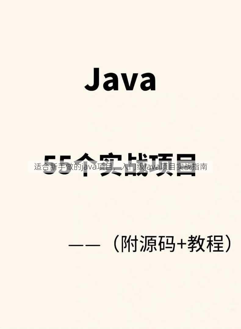 适合新手做的java项目