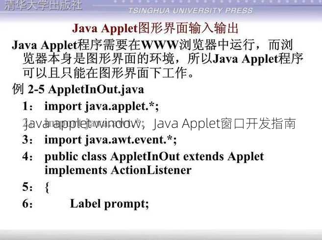 java applet window