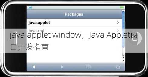 java applet window