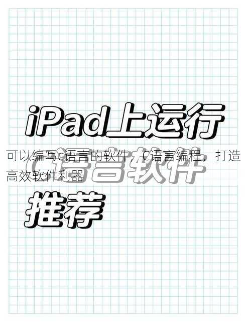 可以编写c语言的软件