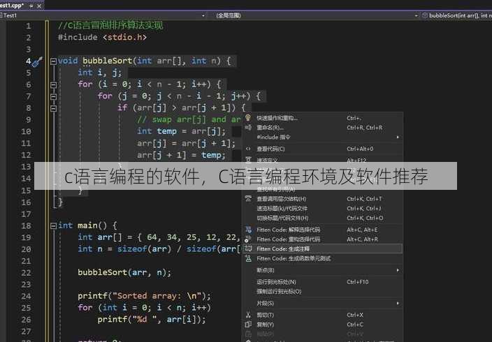 c语言编程的软件