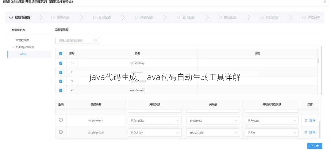 java代码生成