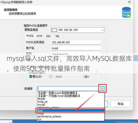 mysql导入sql文件