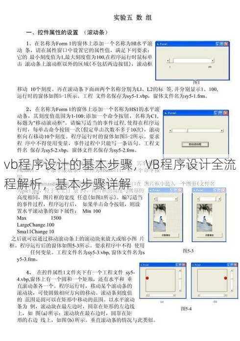 vb程序设计的基本步骤