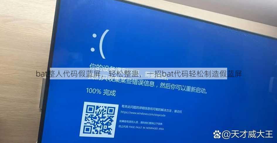 bat整人代码假蓝屏