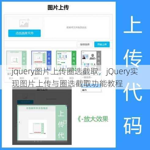 jquery图片上传圈选截取