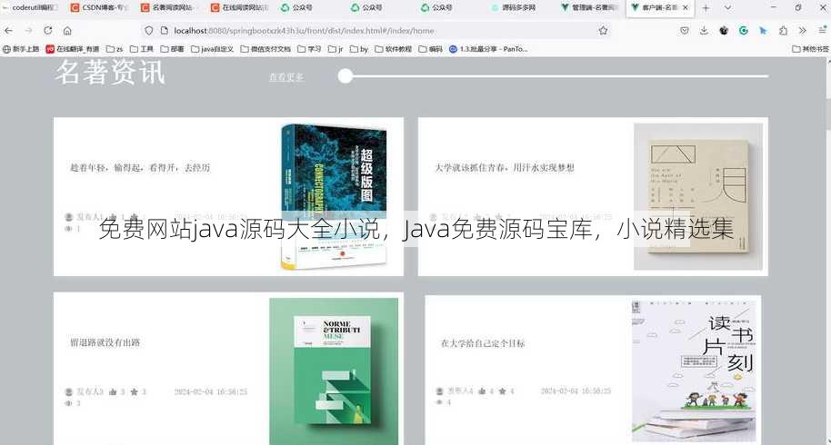 免费网站java源码大全小说