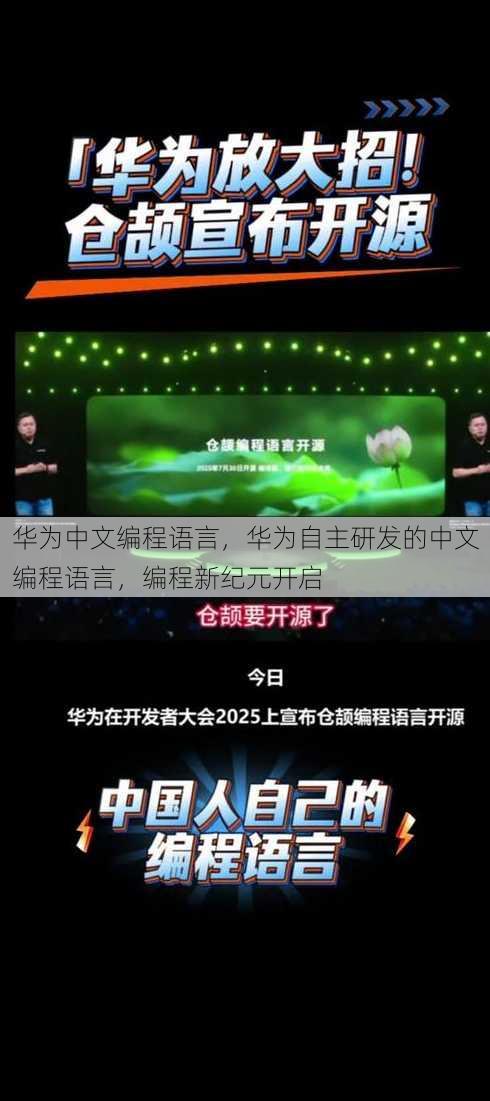 华为中文编程语言