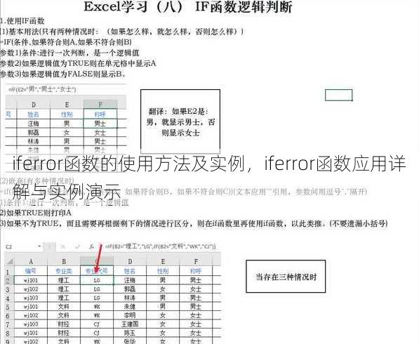 iferror函数的使用方法及实例