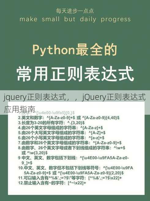 jquery正则表达式