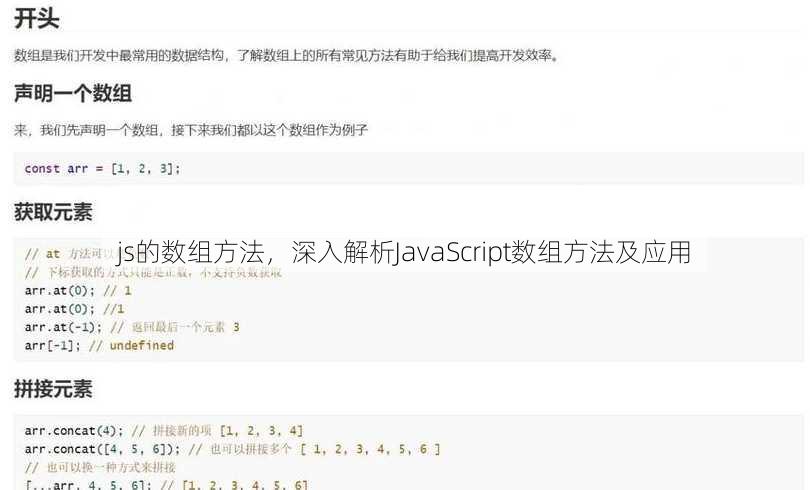 js的数组方法