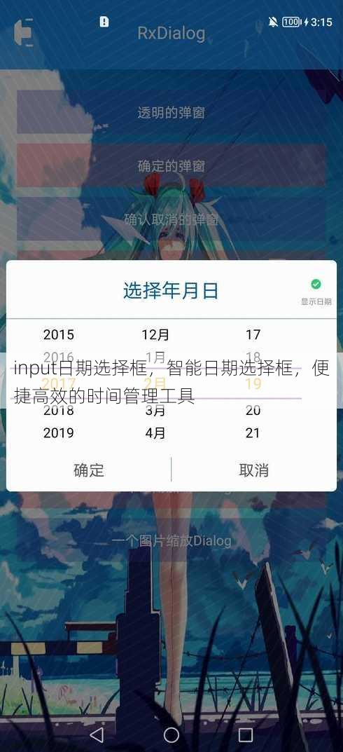 input日期选择框
